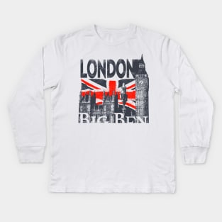 London Souvenir Kids Long Sleeve T-Shirt